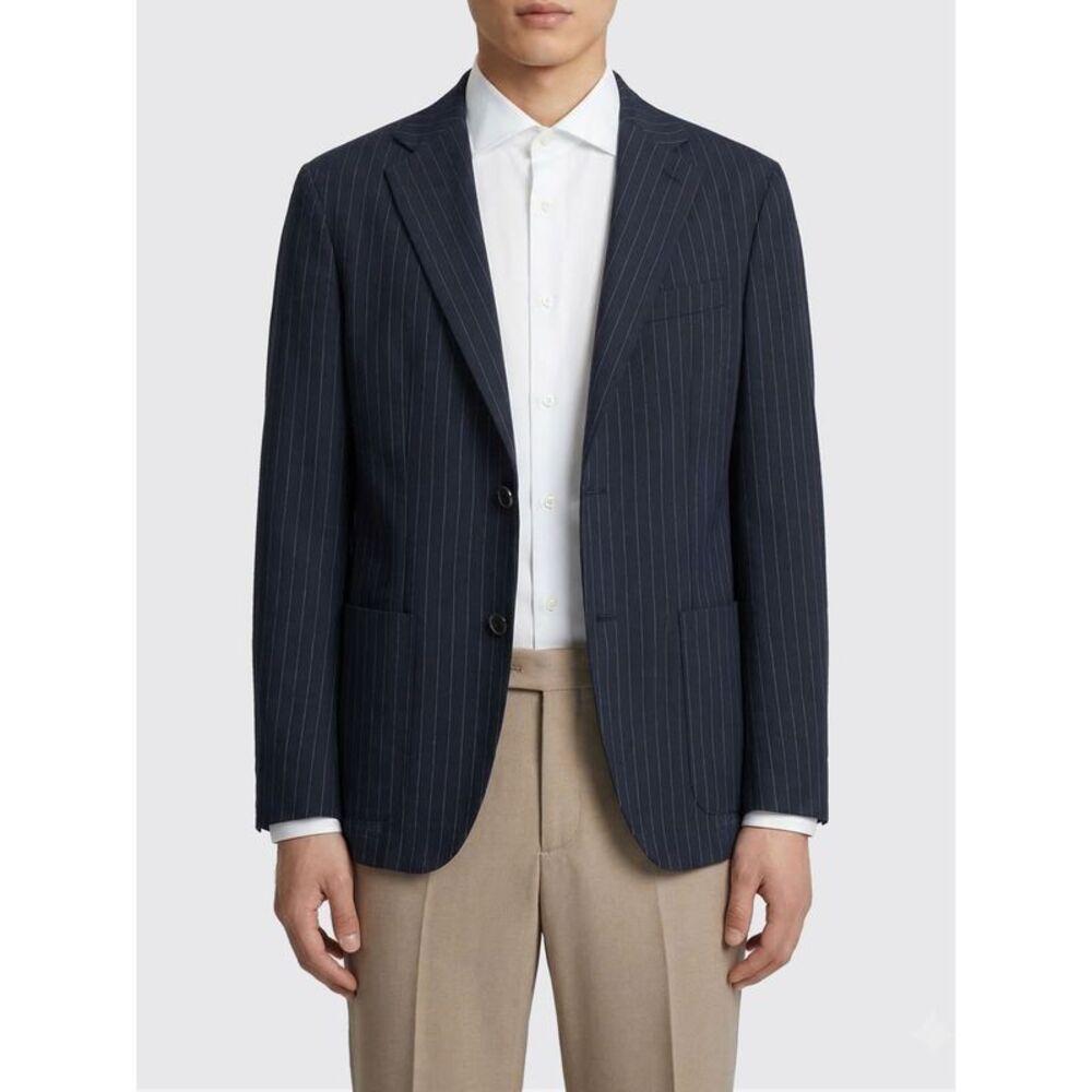 Barena Men Barena Pinstripe Virgin Wool Blazer